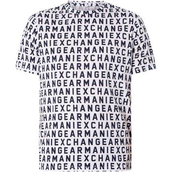 T-shirt EAX T-shirt à motif de marque