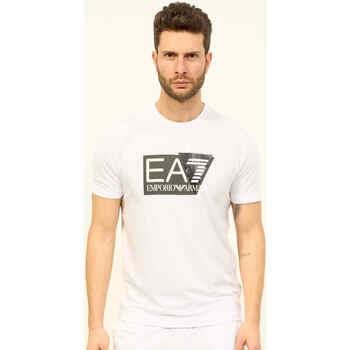 T-shirt Emporio Armani EA7 T-shirt homme col rond noir avec logo