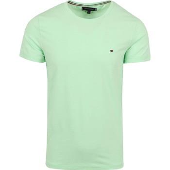 T-shirt Tommy Hilfiger T-Shirt Logo Vert Clair