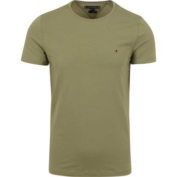 T-shirt Tommy Hilfiger T-Shirt Logo Vert Olive