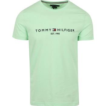 T-shirt Tommy Hilfiger T-shirt Logo Vert Clair