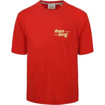 T-shirt Scotch &amp; Soda Scotch Soda T-Shirt Artwork Rouge
