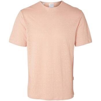 T-shirt Selected 16089504 BETH LINEN SS-CAMEO ROSE