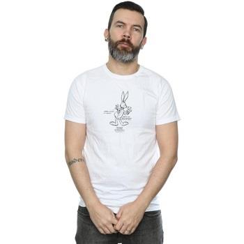 T-shirt Dessins Animés Bugs Bunny White Belly