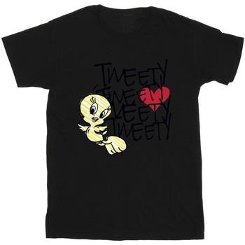 T-shirt Dessins Animés Tweety Love Heart