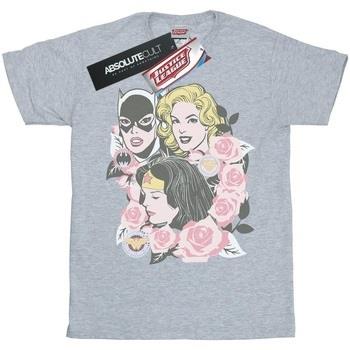 T-shirt Dc Comics Super Powers Floral Frame