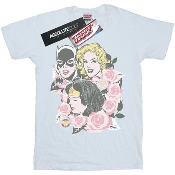 T-shirt Dc Comics Super Powers Floral Frame