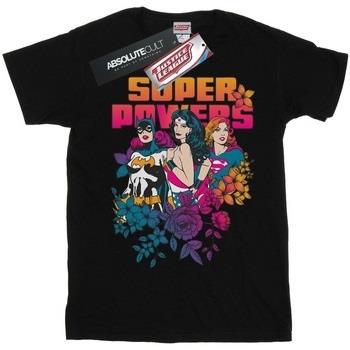 T-shirt Dc Comics Super Powers Neon Floral
