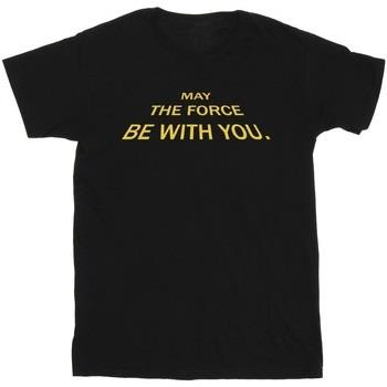 T-shirt Disney May The Force Opening Crawls
