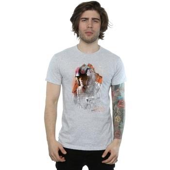 T-shirt Disney The Last Jedi Poe Dameron Brushed