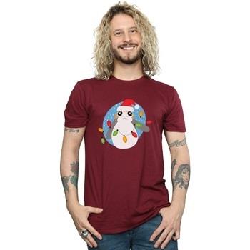 T-shirt Disney The Last Jedi Porg Christmas Lights