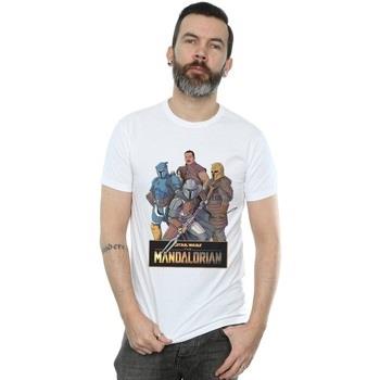 T-shirt Disney The Mandalorian Character Collage