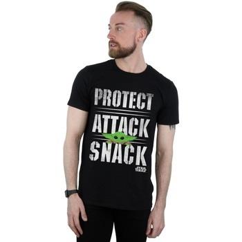 T-shirt Disney The Mandalorian Protect Attack Snack
