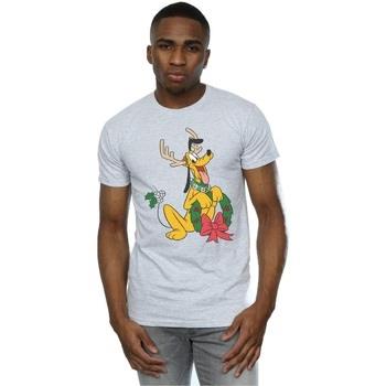 T-shirt Disney Pluto Christmas Reindeer