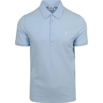 T-shirt Blue Industry Polo Piqué Bleu Clair
