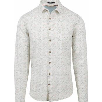 Chemise No Excess Shirt Linen Off-white Print