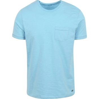 T-shirt No Excess T-Shirt Slubs Bleu Clair