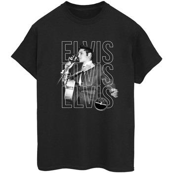 T-shirt Elvis Triple Logo Portrait