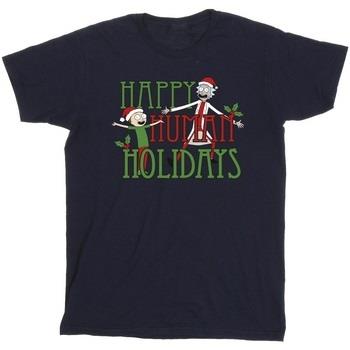 T-shirt Rick And Morty Happy Human Holidays