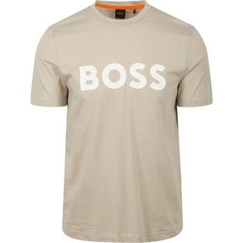 T-shirt BOSS T-shirt Pensée Beige