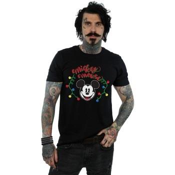 T-shirt Disney Mickey Mouse Christmas Light Bulbs