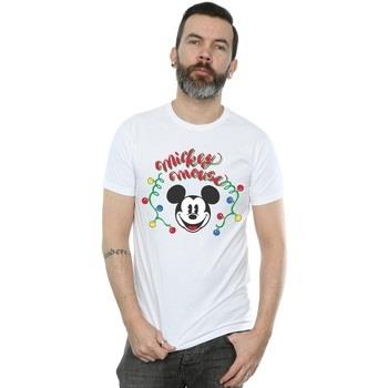 T-shirt Disney Mickey Mouse Christmas Light Bulbs