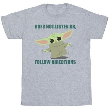 T-shirt Disney The Mandalorian Grogu Does Not Listen