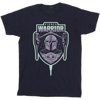 T-shirt Disney The Mandalorian Fierce Warrior Patch