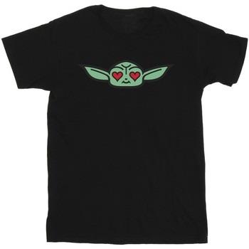 T-shirt enfant Disney The Mandalorian Grogu Heart Eyes