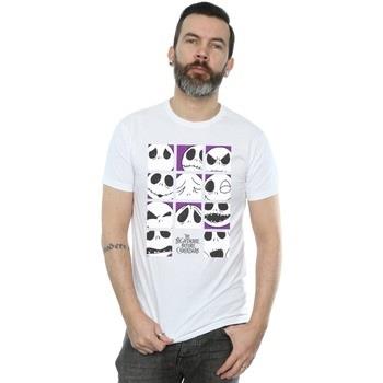 T-shirt Disney Nightmare Before Christmas Many Faces Of Jack Squares
