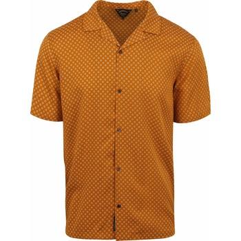 Chemise Superdry Shirt Short sleeve Orange Geo Tan Print