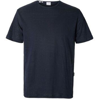 T-shirt Selected 16089504 BETH LINEN SS-SKY CAPTAIN