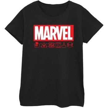 T-shirt Marvel Wash Care