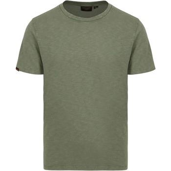 T-shirt Superdry T-Shirt Slub Melange Vert Olive
