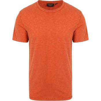 T-shirt Superdry T-Shirt Slub Melange Orange