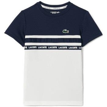 T-shirt enfant Lacoste T-SHIRT ENFANT TENNIS EN PIQUÉ ULTRA-DRY BLEU M...