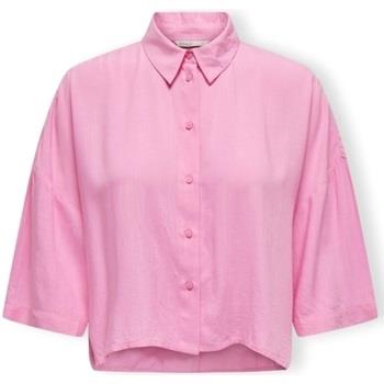Blouses Only Noos Astrid Life Shirt 2/4 - Begonia Pink