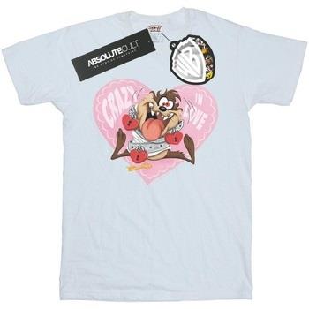 T-shirt Dessins Animés Taz Valentine's Day Crazy In Love