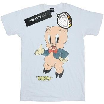 T-shirt Dessins Animés Porky Pig Distressed