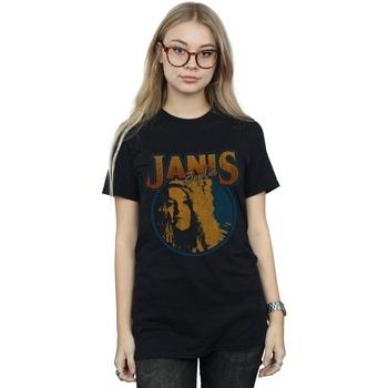 T-shirt Janis Joplin Distressed Circle