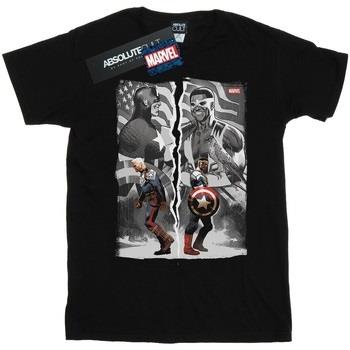 T-shirt Marvel Falcon And Captain America Split