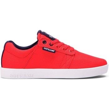Chaussures de Skate enfant Supra Westway kids red navy white
