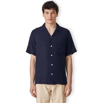 Chemise Portuguese Flannel Grain Shirt - Navy
