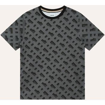 T-shirt enfant BOSS T-shirt en coton avec logo all-over