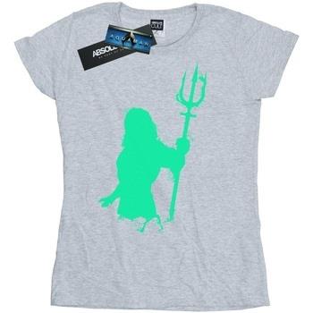 T-shirt Dc Comics Aquaman Aqua Silhouette