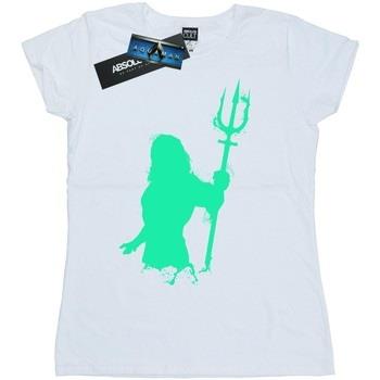 T-shirt Dc Comics Aquaman Aqua Silhouette
