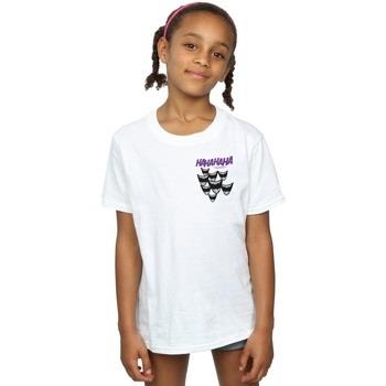 T-shirt enfant Dc Comics Batman Joker Smile Breast Print