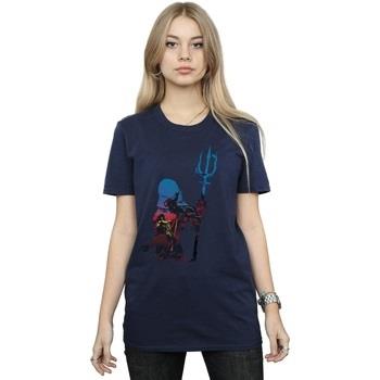T-shirt Dc Comics Aquaman Battle Silhouette