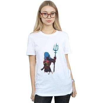 T-shirt Dc Comics Aquaman Battle Silhouette