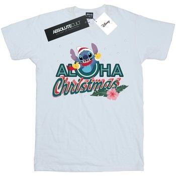 T-shirt Disney Lilo And Stitch Aloha Christmas